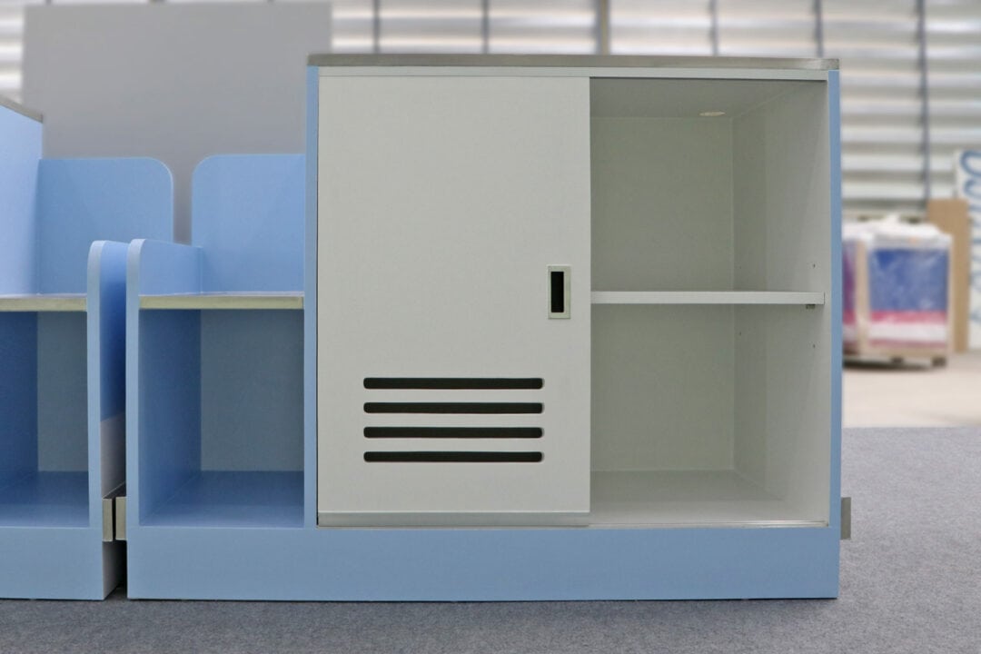 ภาพตู้เก็บของ เคาน์เตอร์แคชเชียร์ ขนาดเล็ก 2 ชิ้น รุ่น CC-015