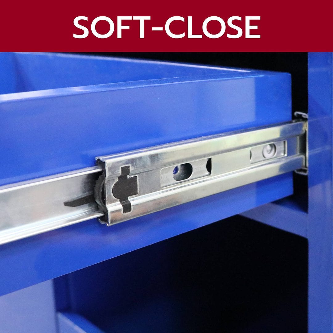 ฟังก์ชันการเปิด-ปิดแบบ Soft Close ตู้อเนกประสงค์ ตู้เก็บของ มีล้อ รุ่น FCB-001